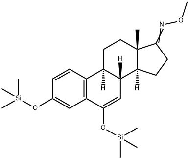3,6-Bis(trimethylsiloxy)-1,3,5(10),6-estratetren-17-one O-methyl oxime Structure