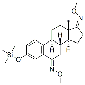 3-(トリメチルシロキシ)-1,3,5(10)-エストラトリエン-6,17-ジオンビス(O-メチルオキシム) 化学構造式