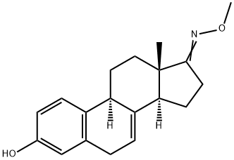 3-Hydroxy-1,3,5(10),7-estratetren-17-one O-methyl oxime Structure
