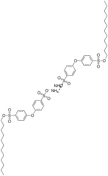 diammonium dodecyl-4-(4-sulphonatophenoxy)benzenesulphonate Struktur