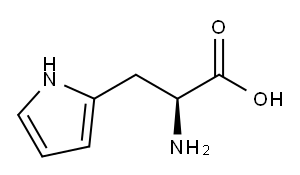 (S)-2-氨基-3-(1H-吡咯-2-基)丙酸, 698342-24-4, 结构式