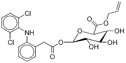 Diclofenac Acyl--D-glucuronide Allyl Ester 结构式