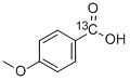 4-メトキシ-[7-13C]-安息香酸 化学構造式