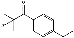 2-溴-1-(4-乙基苯基)-2-甲基丙-1-酮 结构式
