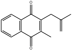 2-Methyl-3-(2-methyl-2-propenyl)-1,4-naphthalenedione,69843-55-6,结构式