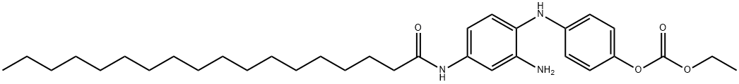 4-[2-amino-4-[(1-oxooctadecyl)amino]anilino]phenyl ethyl carbonate,69847-37-6,结构式