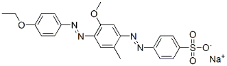 4-[[4-[(4-Ethoxyphenyl)azo]-5-methoxy-2-methylphenyl]azo]benzenesulfonic acid sodium salt Structure