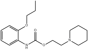 (2-プロポキシフェニル)カルバミン酸2-ピペリジノエチル 化学構造式