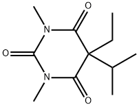 5-Ethyl-1,3-dimethyl-5-isopropyl-2,4,6(1H,3H,5H)-pyrimidinetrione,69855-52-3,结构式