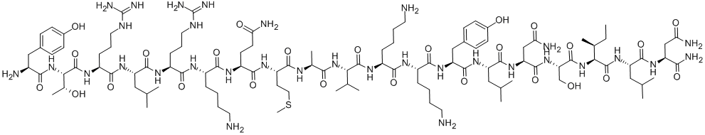 VASOACTIVE INTESTINAL PEPTIDE (10-28), HUMAN, PORCINE, RAT,69856-17-3,结构式