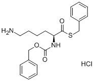 Z-LYS-SBZL HCL, 69861-89-8, 结构式