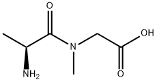 N-(L-アラニル)-N-メチルグリシン 化学構造式
