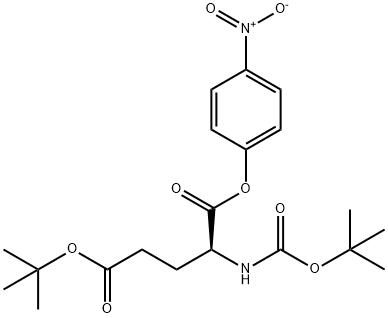 N-(叔丁氧羰基)-L-谷氨酸 5-(叔丁基) 1-(4-硝基苯基)酯, 69876-58-0, 结构式