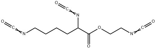 2,6-DIISOCYANATOHEXANOIC ACID 2-ISOCYANATOETHYL ESTER Structure