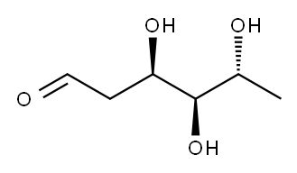 2,6-ジデオキシ-D-arabino-ヘキソース 化学構造式