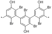 ポリ（2,6-ジブロモフェニレンオキシド） 化学構造式