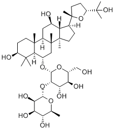 拟人参皂苷 F11 结构式