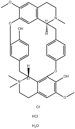 (+)-TUBOCURARINE CHLORIDE PENTAHYDRATE Struktur