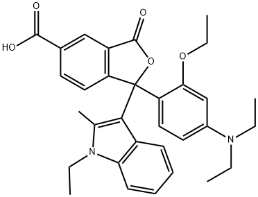 69898-61-9 1-[4-(diethylamino)-2-ethoxyphenyl]-1-(1-ethyl-2-methyl-1H-indol-3-yl)-1,3-dihydro-3-oxoisobenzofuran-5-carboxylic acid