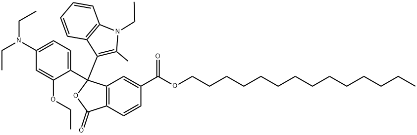 69898-65-3 tetradecyl 3-[4-(diethylamino)-2-ethoxyphenyl]-3-(1-ethyl-2-methyl-1H-indol-3-yl)-1,3-dihydro-1-oxoisobenzofuran-5-carboxylate