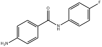 4-アミノ-N-(4-フルオロフェニル)ベンズアミド 化学構造式