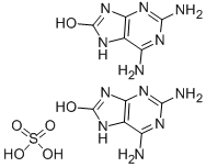 2,6-DIAMINO-8-PURINOL HEMISULFATE Struktur