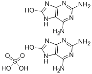 2,6-DIAMINO-8-PURINOL HEMISULFATE Structure