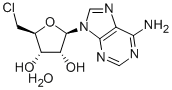 5'-CHLORO-5'-DEOXYADENOSINE HYDRATE, 97% 化学構造式