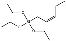 1-(三乙氧基硅基)-2-戊烯 结构式