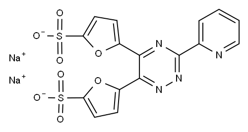 3-(2-PYRIDYL)-5,6-BIS(5-SULFO-2-FURYL)-1 ,2,4-TRIAZINE, DINA SALT/XH20 化学構造式