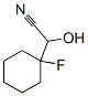 Cyclohexaneacetonitrile,  1-fluoro--alpha--hydroxy-|