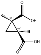 CIS-1,2-DIMETHYL-CYCLOPROPANEDICARBOXYLIC ACID 结构式