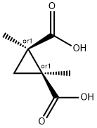 CIS-1,2-DIMETHYL-CYCLOPROPANEDICARBOXYLIC ACID Structure