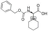 (2R)-N-(ベンジルオキシカルボニル)-2-シクロヘキシルグリシン 化学構造式
