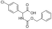 2-([(BENZYLOXY)CARBONYL]AMINO)-2-(4-CHLOROPHENYL)ACETIC ACID Structure