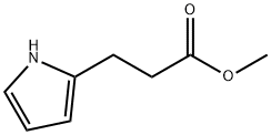3-(1H-ピロール-2-イル)プロパン酸メチル 化学構造式