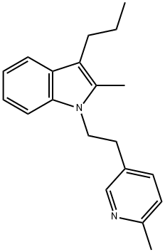 2-Methyl-1-[2-(6-methylpyridin-3-yl)ethyl]-3-propyl-1H-indole,69924-41-0,结构式