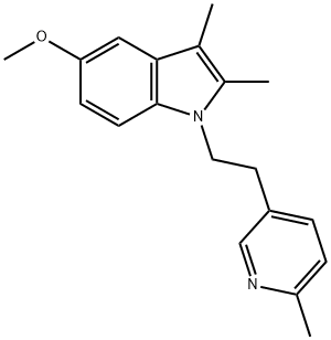 5-Methoxy-2,3-dimethyl-1-[2-(6-methylpyridin-3-yl)ethyl]-1H-indole Structure