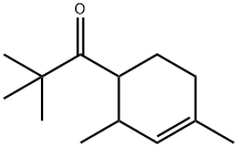 1-(2,4-ジメチル-3-シクロヘキセン-1-イル)-2,2-ジメチル-1-プロパノン 化学構造式