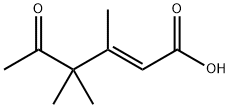 (E)-3,4,4-Trimethyl-5-oxo-2-hexenoic acid Structure