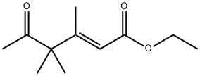 (E)-3,4,4-Trimethyl-5-oxo-2-hexenoic acid ethyl ester Structure