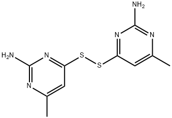 4,4'-双(2-氨基-6-甲基嘧啶基)硫醚,69945-13-7,结构式