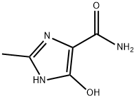 5-ヒドロキシ-2-メチル-1H-イミダゾール-4-カルボアミド 化学構造式