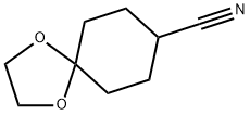 1,4-ジオキサスピロ[4.5]デカン-8-カルボニトリル 化学構造式