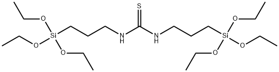 1,3-ビス[3-(トリエトキシシリル)プロピル]チオ尿素 化学構造式