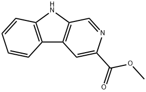 9H-吡啶并[3,4-B]吲哚-3-羧酸甲酯,69954-48-9,结构式