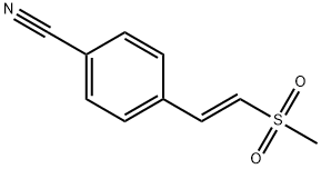 Benzonitrile, 4-[2-(methylsulfonyl)ethenyl]-(E)- Structure