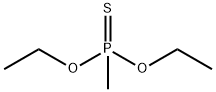 O,O'-DIETHYL METHYLPHOSPHONOTHIOATE Structure