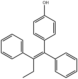 (Z)-1,2-Diphenyl-1-(4-hydroxyphenyl)-1-butene Struktur