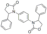 3,3'-(1,4-フェニレン)ビス(4-フェニルオキサゾリジン-2-オン) 化学構造式